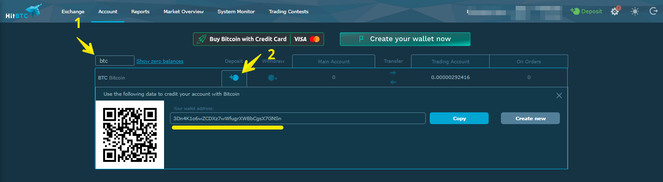 Crypto bots for HitBTC – How to deposit fiat currency to the exchange