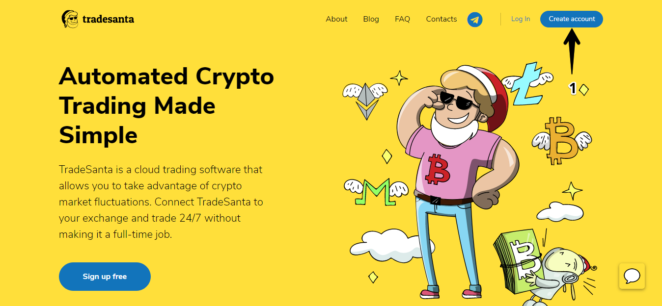 Crypto trading bots for Binance, Bittrex, Bitfinex, HitBTC. TradeSanta crypto platform