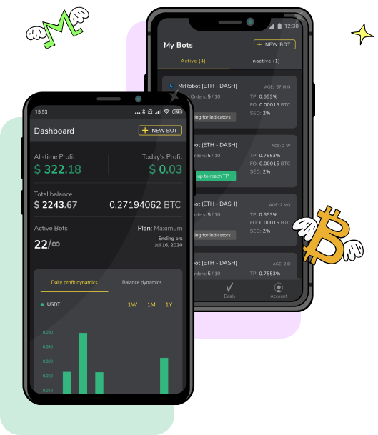 bitcoin trading bot android uždirbkite btc greitai